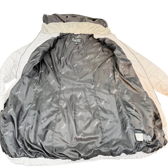 Nanette Lepore Puffer Coat - Women's XS - White/Black - Picture 3 of 10